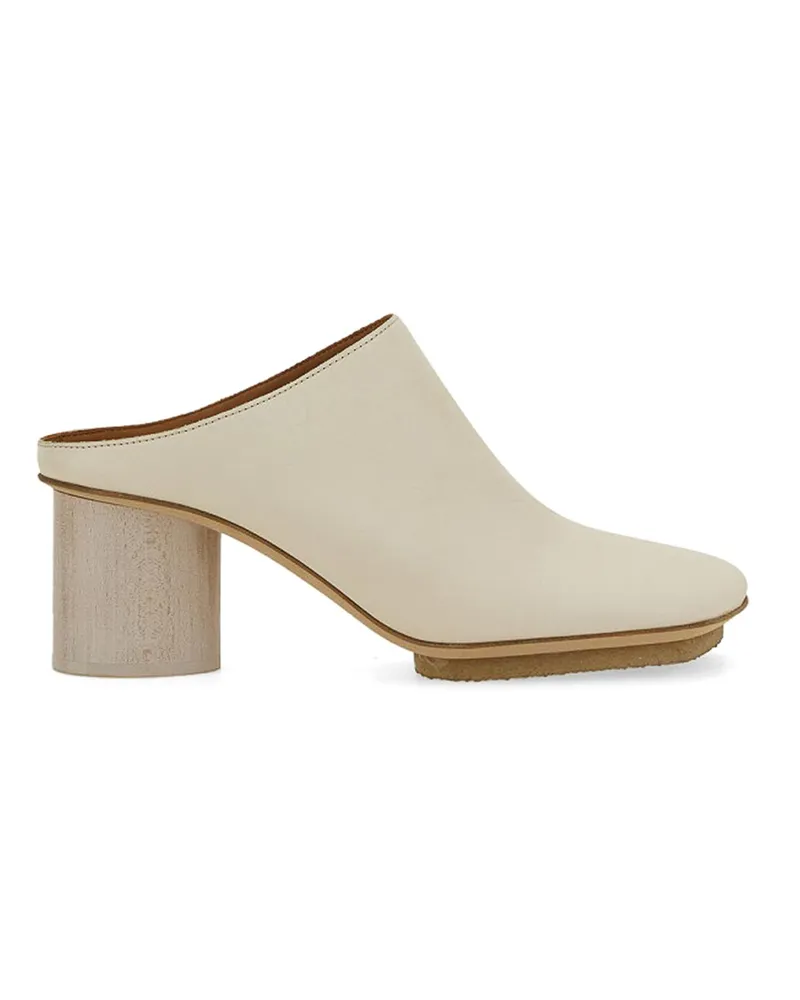 Uma Wang Mules - Weiß Weiß