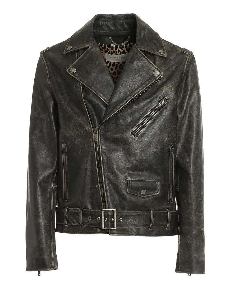 Golden Goose Lederjacke - Schwarz Schwarz
