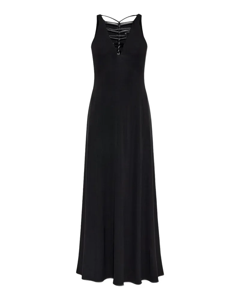 Emporio Armani Maxikleid - Schwarz Schwarz