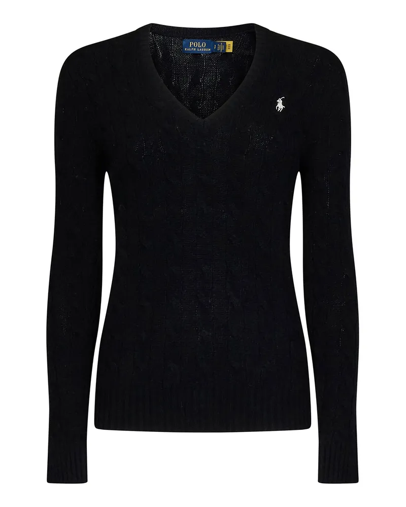 Ralph Lauren V-Pullover - Schwarz Schwarz