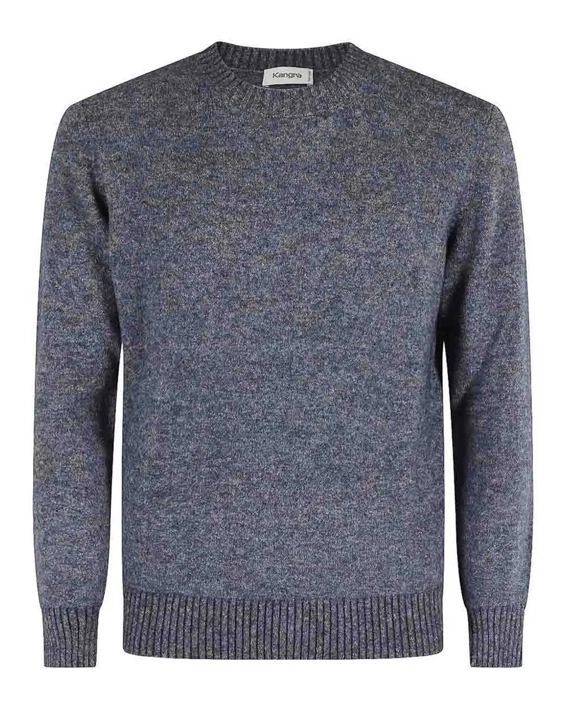 Kangra Cashmere Rundhalspullover - Blau Blau