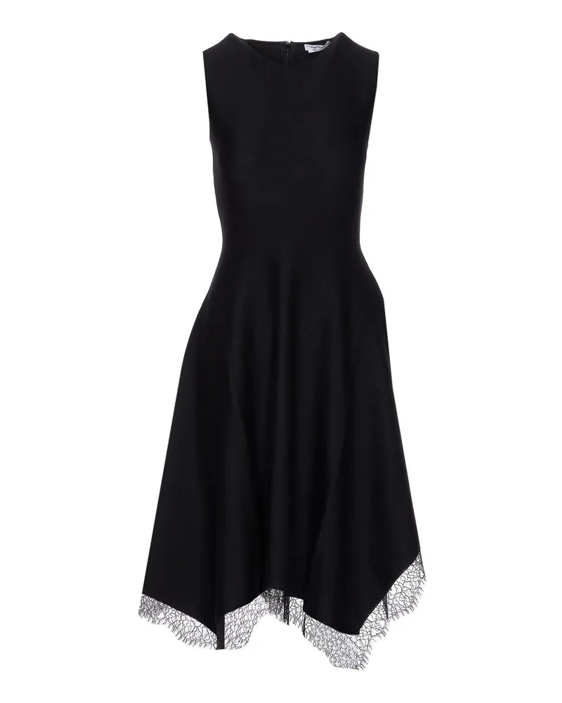 Alexander McQueen Knielanges Kleid - Schwarz Schwarz