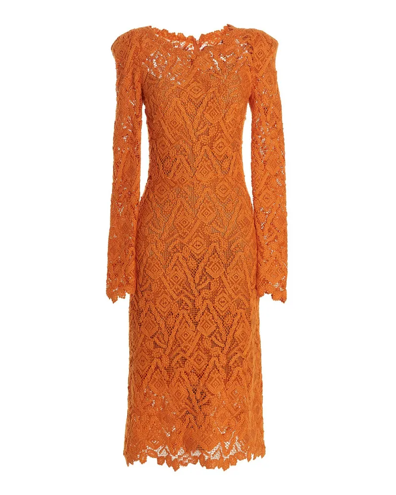 Ermanno Scervino Knielanges Kleid - Orange Orange