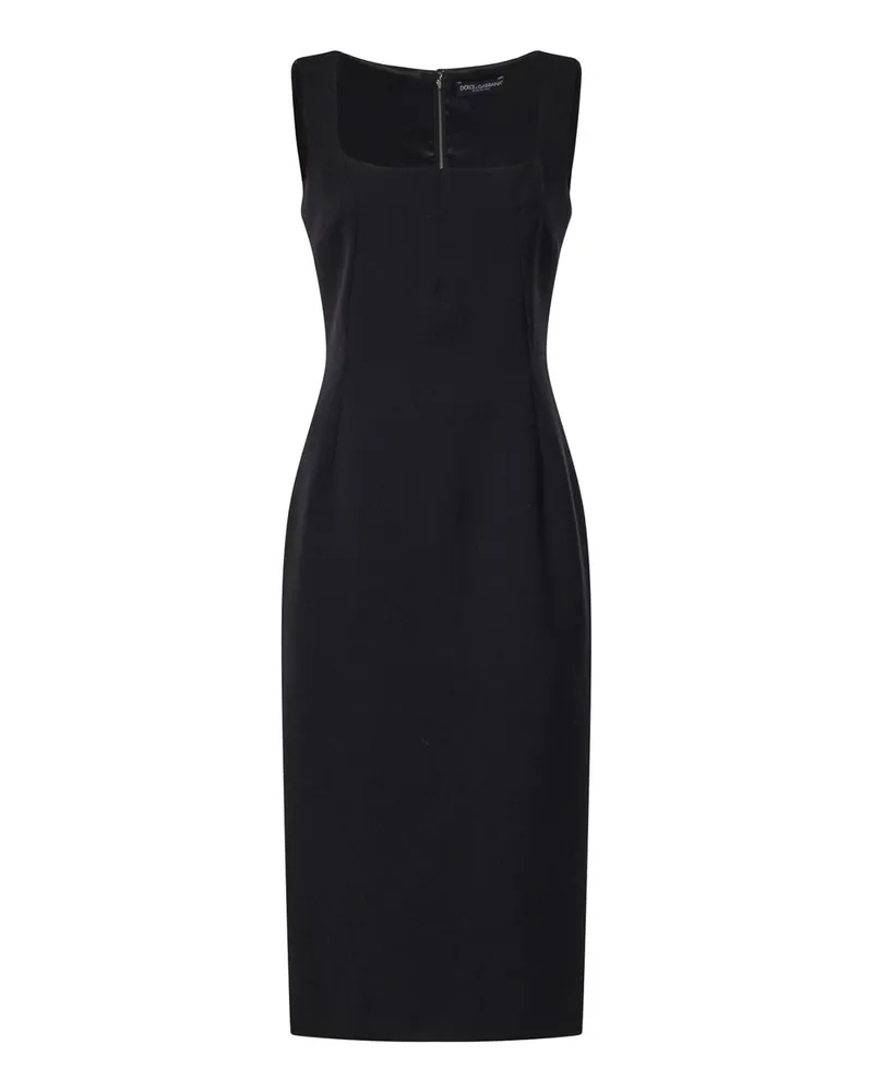 Dolce & Gabbana Knielanges Kleid - Schwarz Schwarz