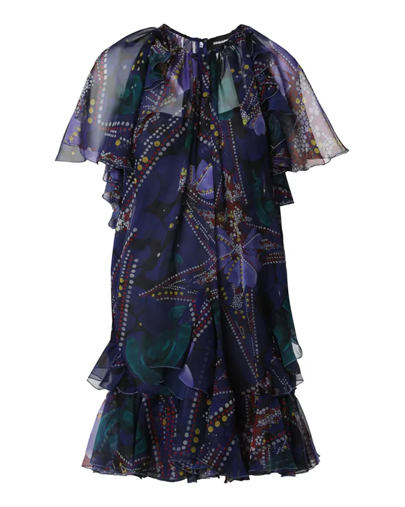 Dsquared2 Knielanges Kleid - Bunt Bunt