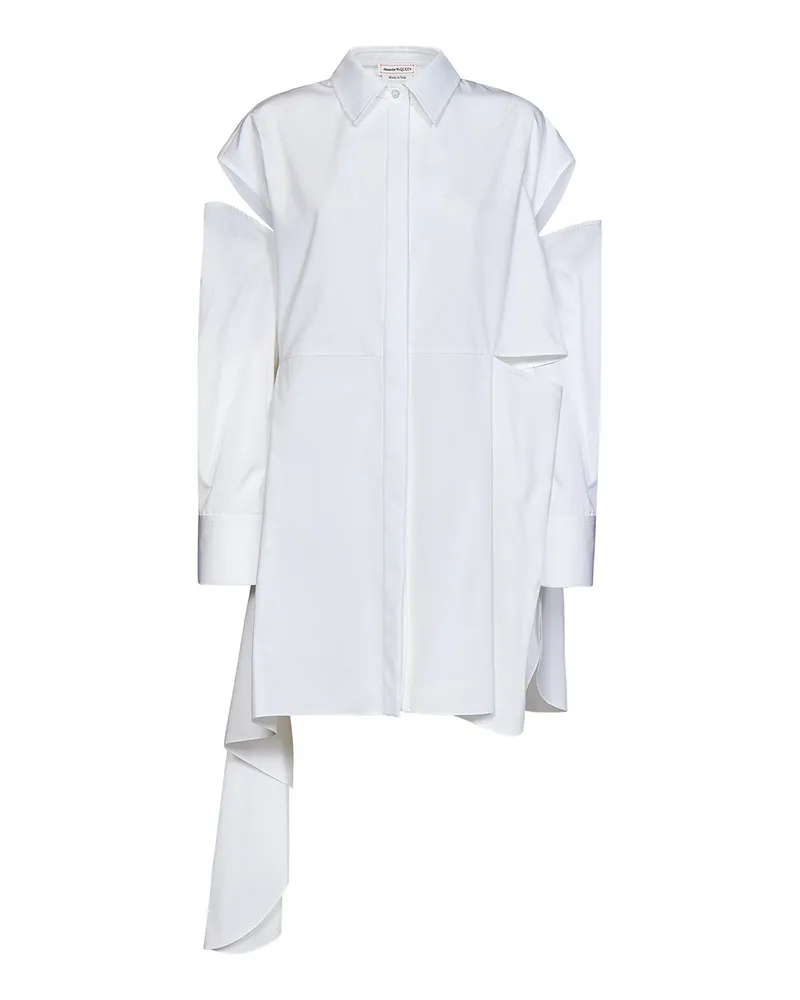 Alexander McQueen Kurzes Kleid - Weiß Weiß