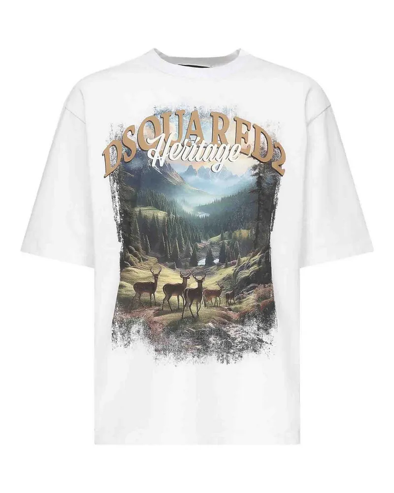 Dsquared2 T-Shirt - Weiß Weiß