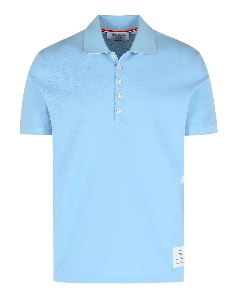Thom Browne Poloshirt - Hellblau Hellblau