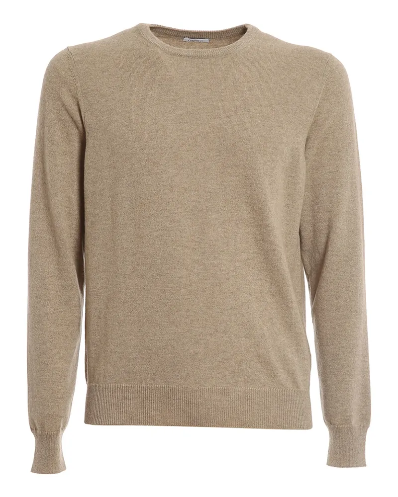 Malo Rundhalspullover - Beige Beige
