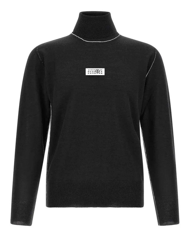 Maison Margiela Rollkragenpullover - Schwarz Schwarz