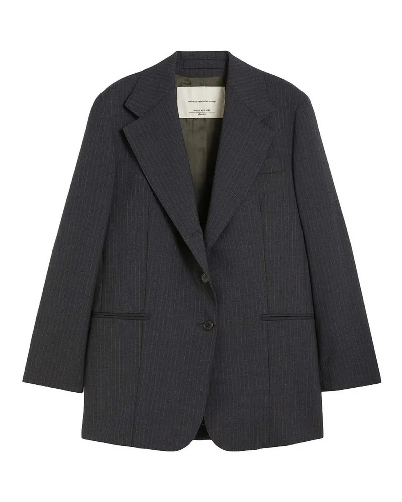 Max Mara Casualjacke - Grau Grau