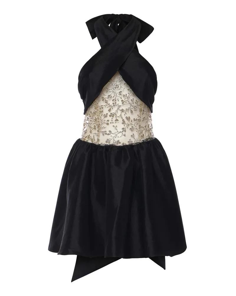 For Love and Lemons Kurzes Kleid - Schwarz Schwarz