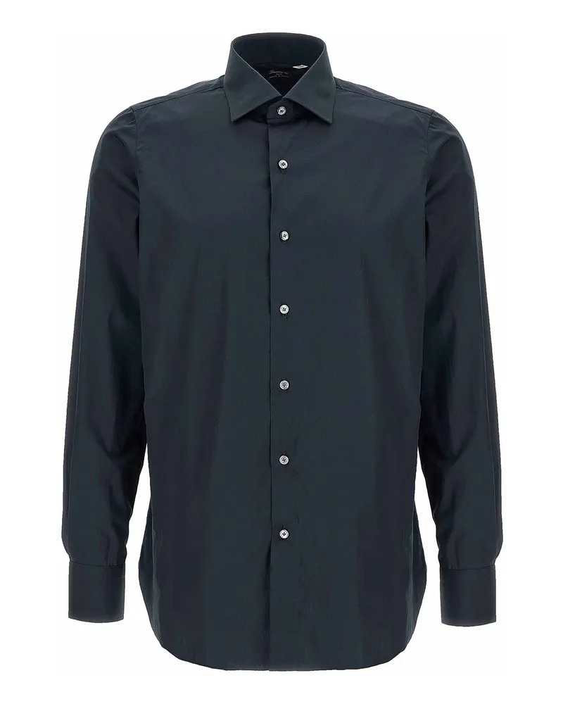 Finamore 1925 Hemd - Blau Blau