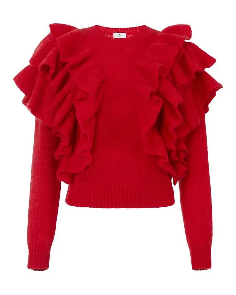 Elisabetta Franchi Rundhalspullover - Rot Rot