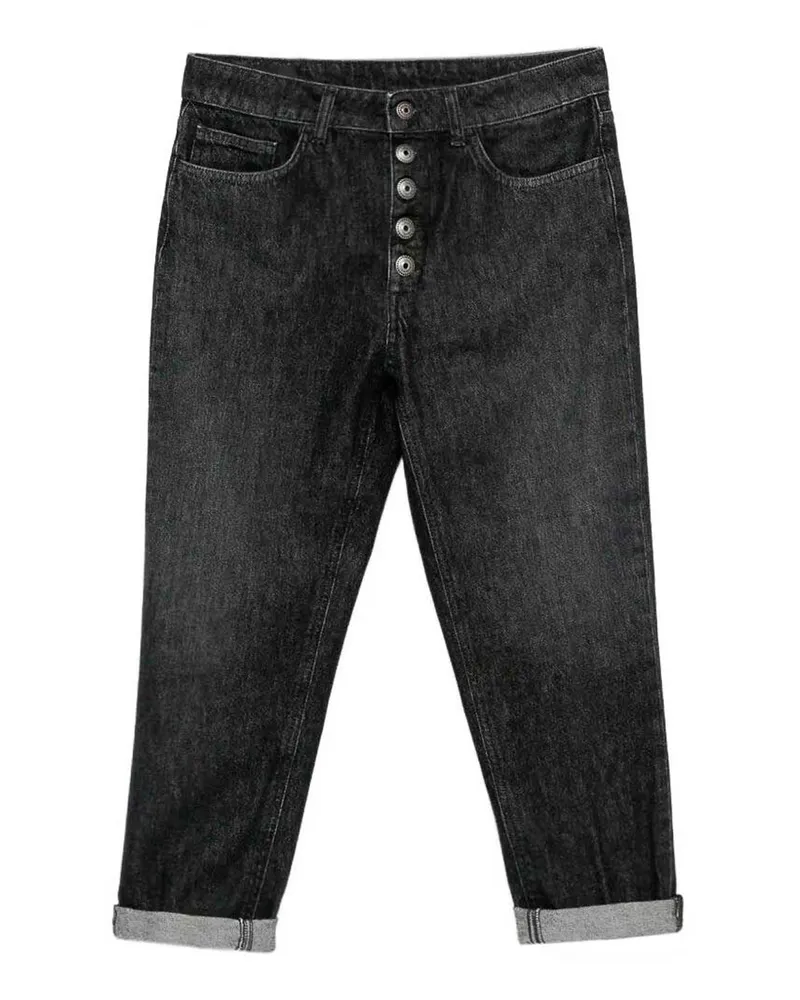 Dondup Straight Leg Jeans - Schwarz Schwarz