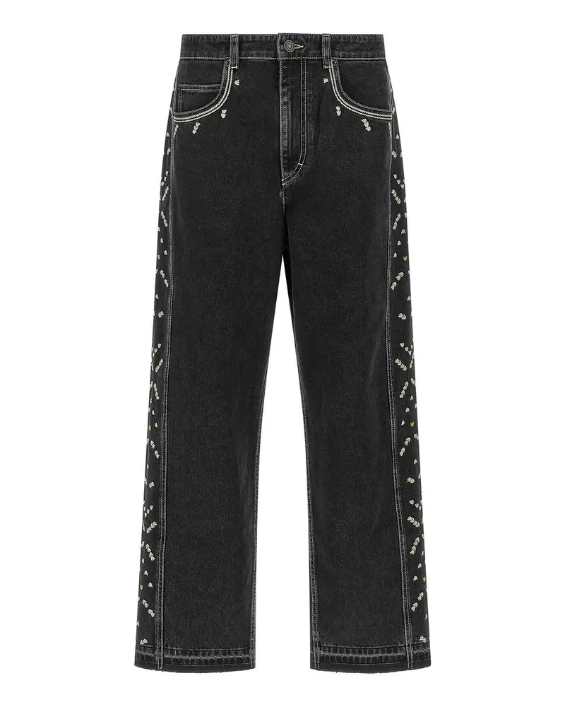 Isabel Marant Straight Leg Jeans - Schwarz Schwarz