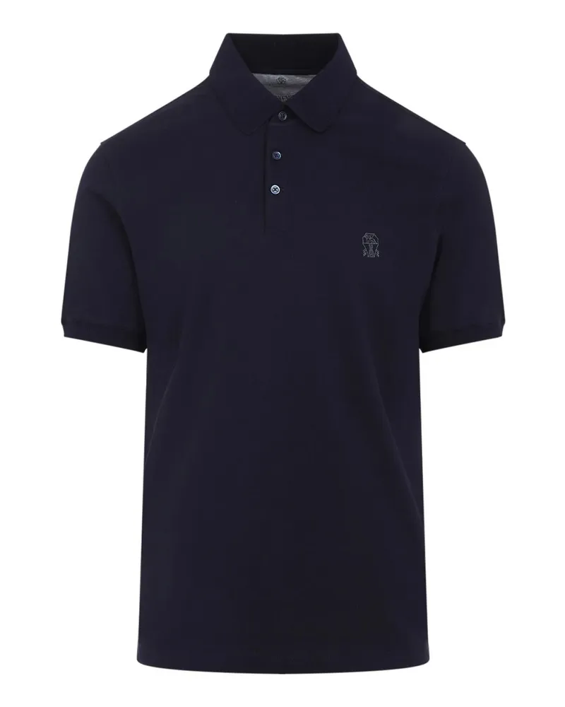 Brunello Cucinelli Poloshirt - Blau Blau