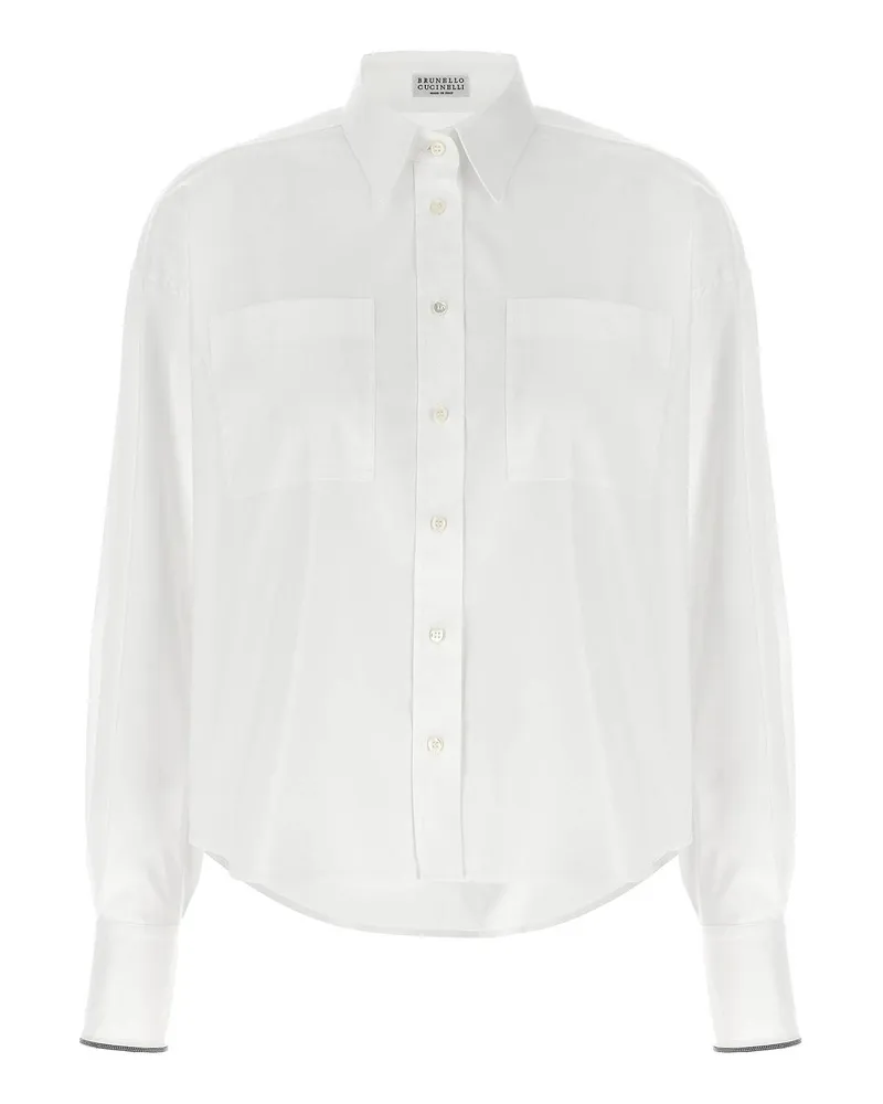 Brunello Cucinelli Hemd - Weiß Weiß