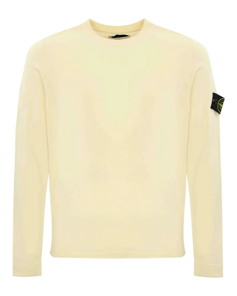 Stone Island Rundhalspullover - Weiß Weiß