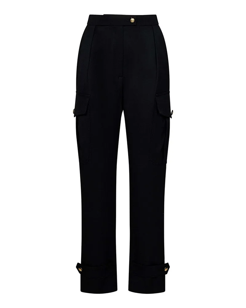 Alexander McQueen Casual Hose - Schwarz Schwarz