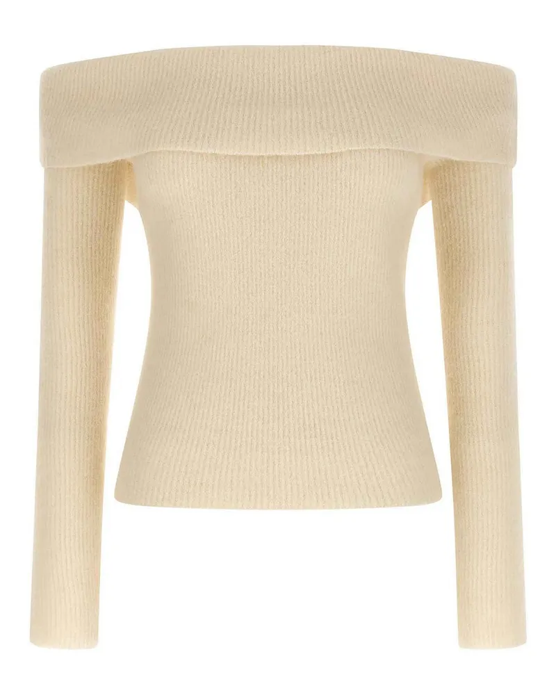 Rick Owens Rundhalspullover - Weiß Weiß