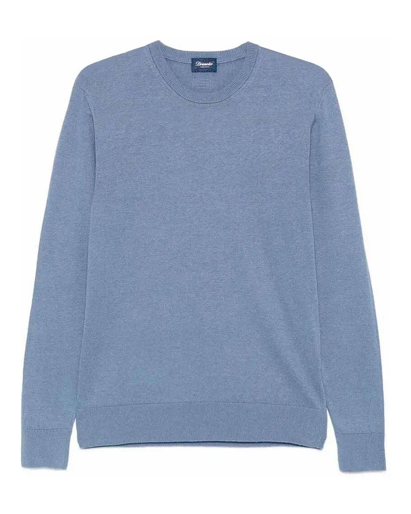 Drumohr  Rundhalspullover - Blau Blau