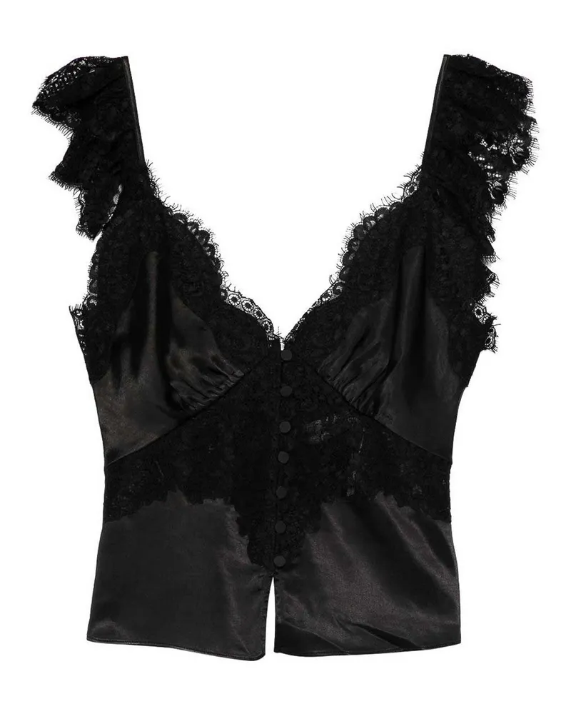 Self-Portrait V-Pullover - Schwarz Schwarz