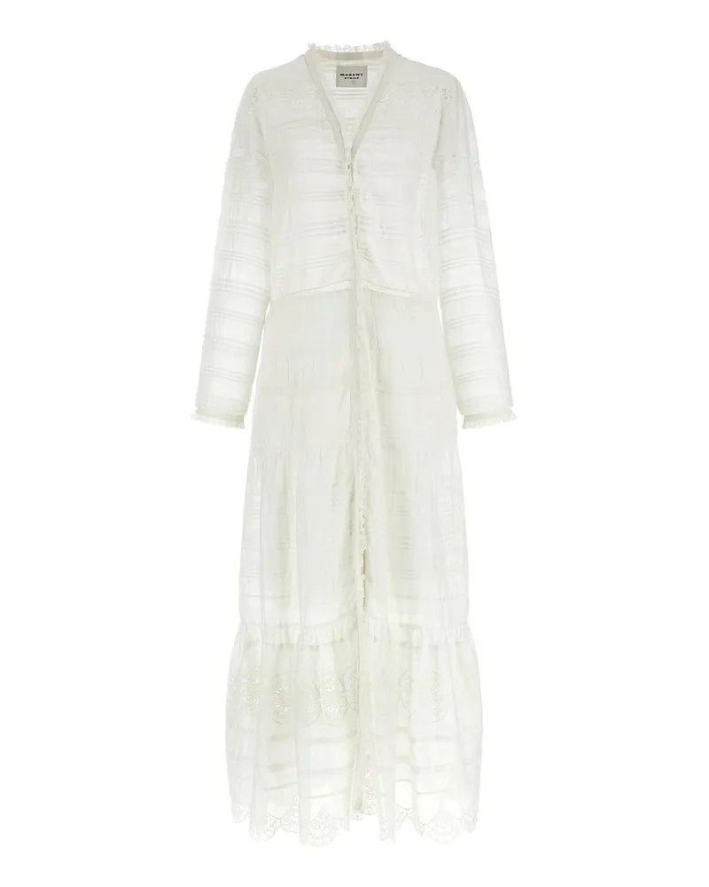 Étoile Isabel Marant Knielanges Kleid - Weiß Weiß