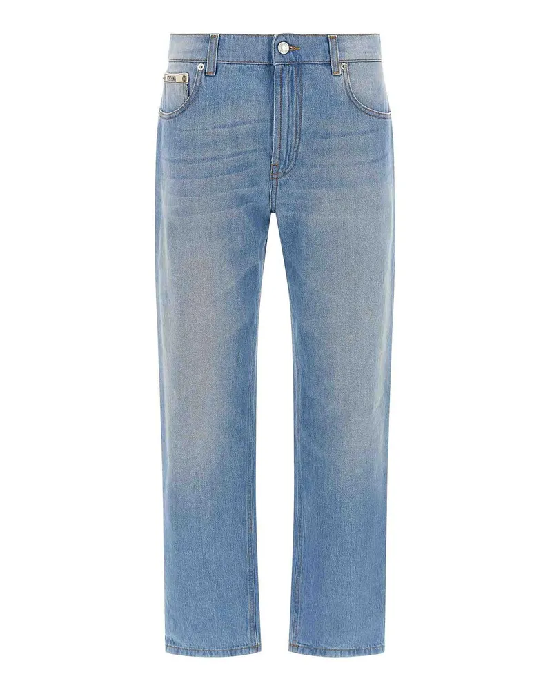Moschino Straight Leg Jeans - Hellblau Hellblau