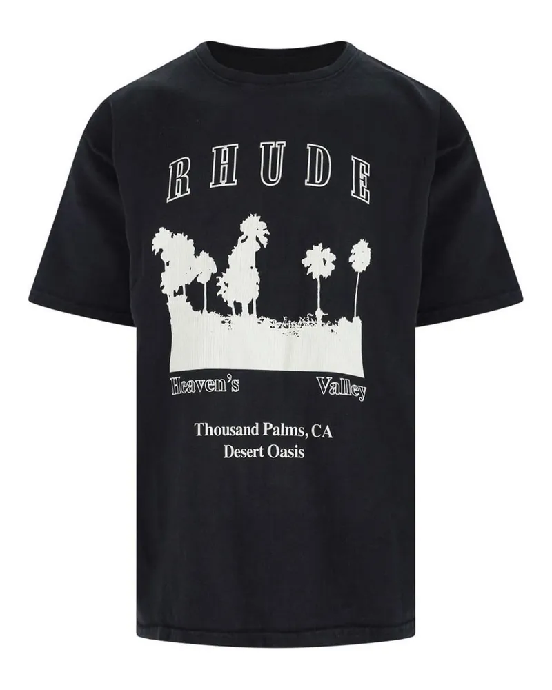 RHUDE T-Shirt - Schwarz Schwarz