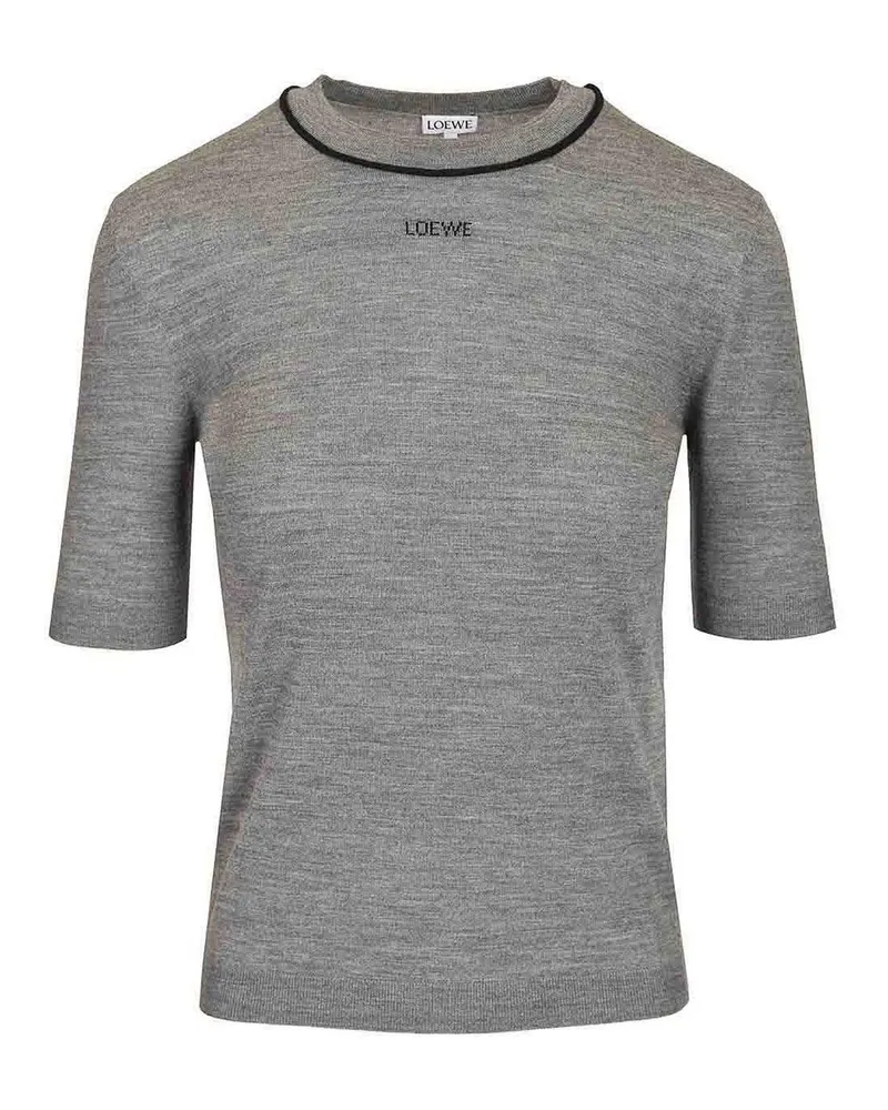 Loewe Rundhalspullover - Grau Grau