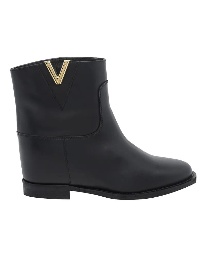 Via Roma 15 Stiefeletten - Schwarz Schwarz