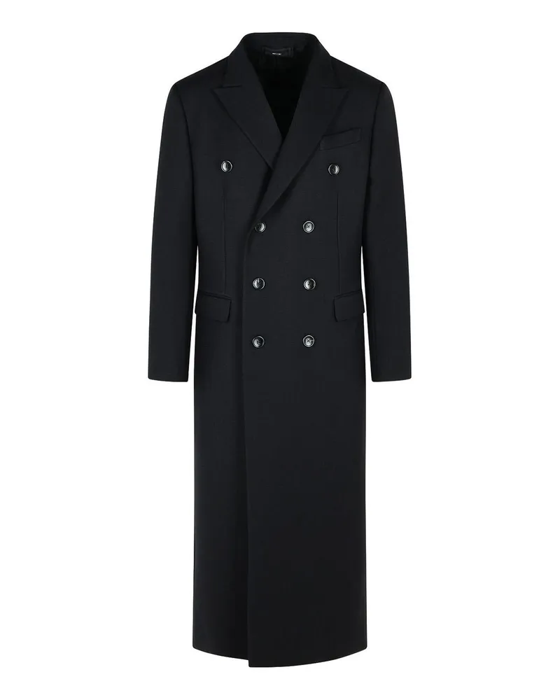 Tom Ford Langer Mantel - Schwarz Schwarz