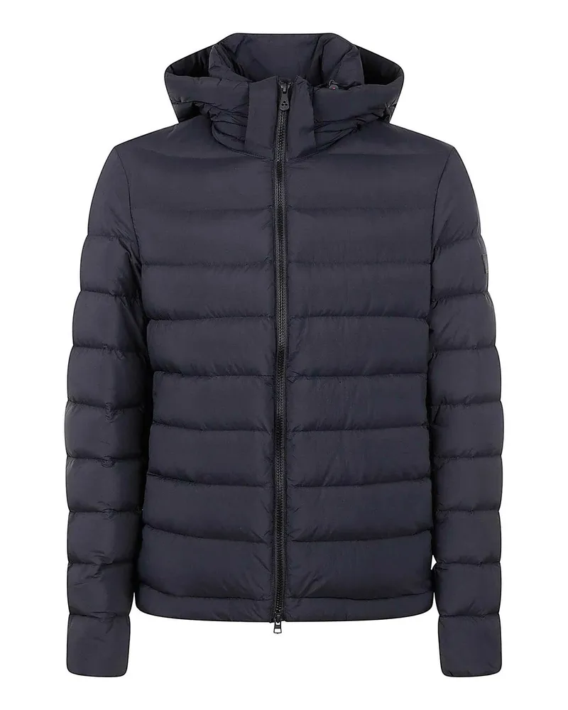 Peuterey Knielanger Mantel - Schwarz Schwarz