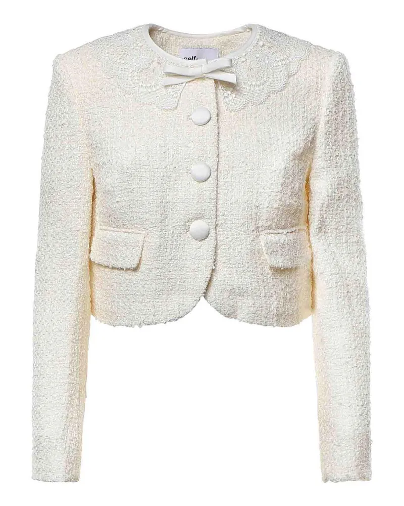 Self-Portrait Blazer - Creme Creme