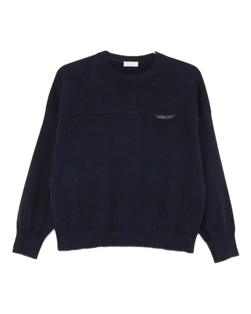Brunello Cucinelli Rundhalspullover - Blau Blau