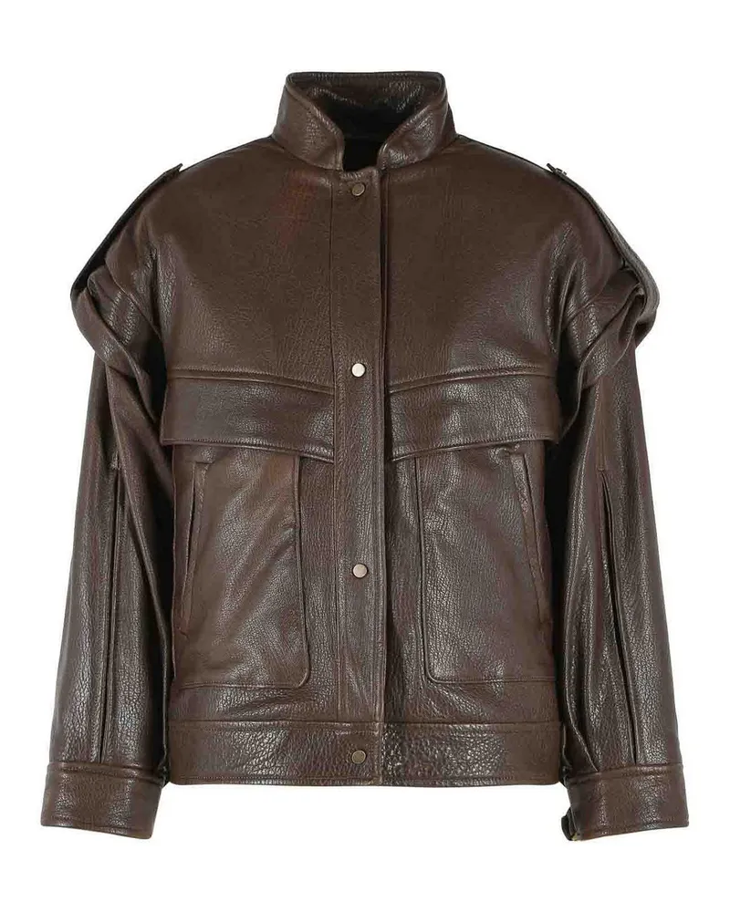 Salvatore Santoro Bomberjacke - Braun Braun