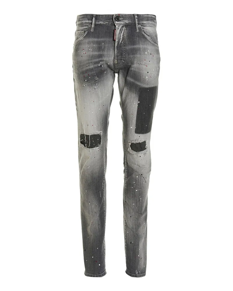 Dsquared2 Straight Leg Jeans - Grau Grau