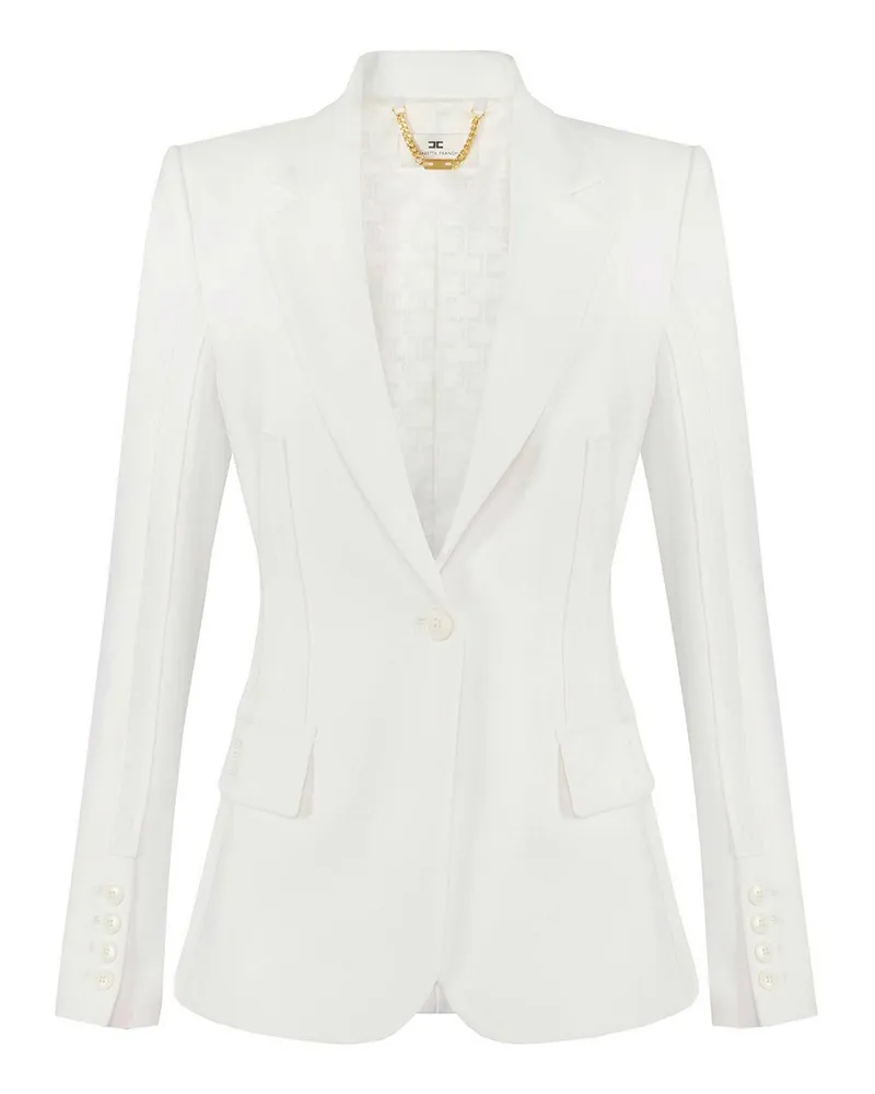 Elisabetta Franchi Blazer - Creme Creme