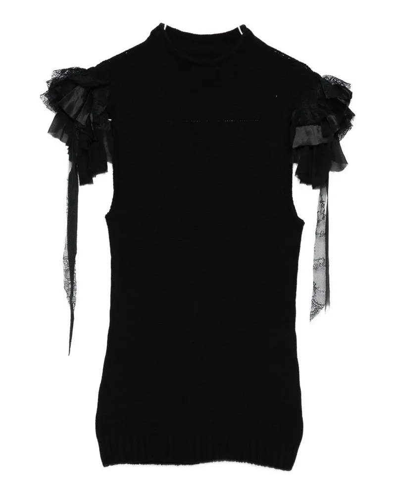 Alberta Ferretti Top - Schwarz Schwarz