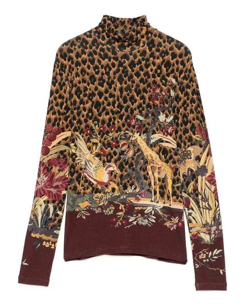Etro Rollkragenpullover - Braun Braun