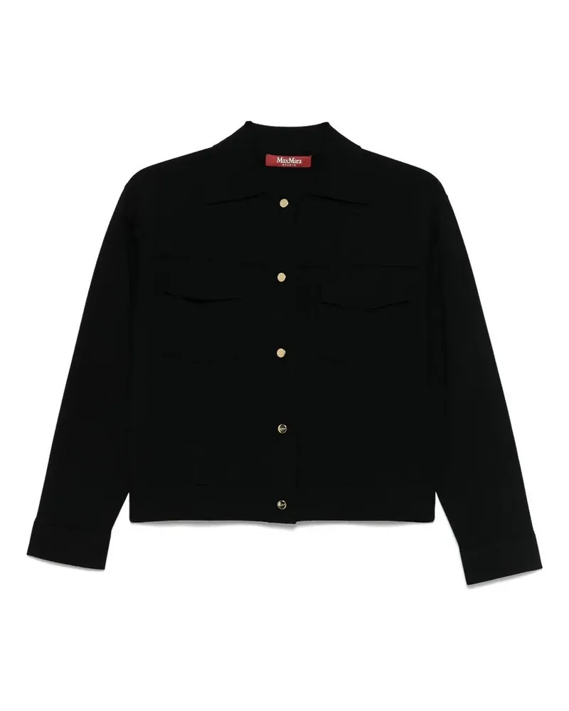 Max Mara Casualjacke - Schwarz Schwarz