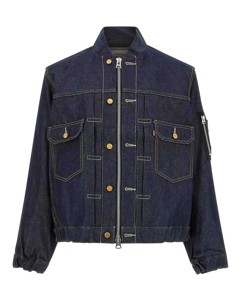 Sacai Bomberjacke - Blau Blau