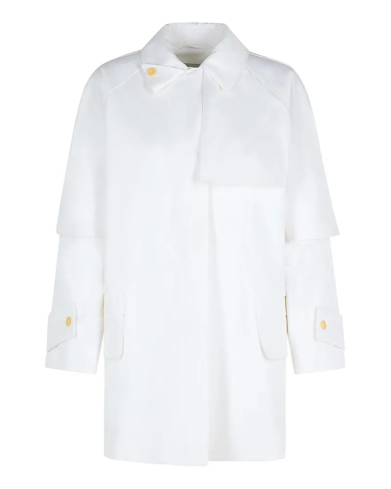 Max Mara Trenchcoat - Weiß Weiß