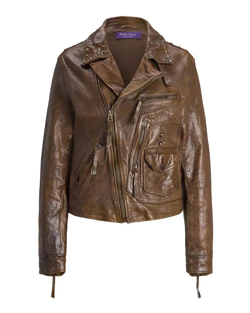 Ralph Lauren Lederjacke - Beige Beige