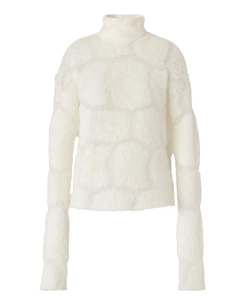 Genny Rollkragenpullover - Weiß Weiß