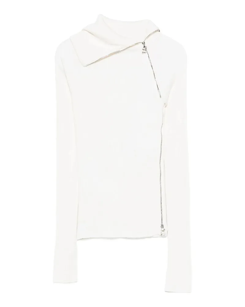 SPORTMAX Rundhalspullover - Weiß Weiß
