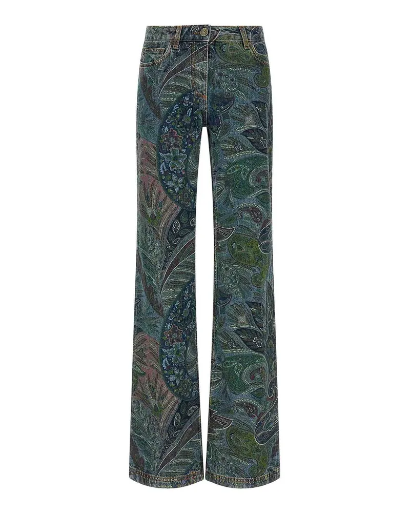 Etro Schlagjeans - Blau Blau