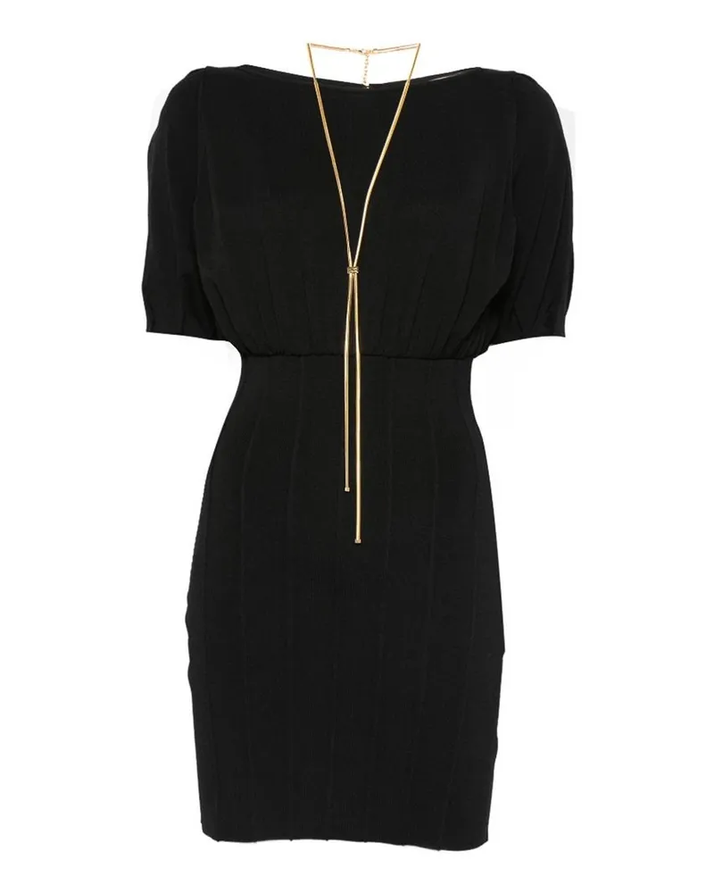 Elisabetta Franchi Kurzes Kleid - Schwarz Schwarz