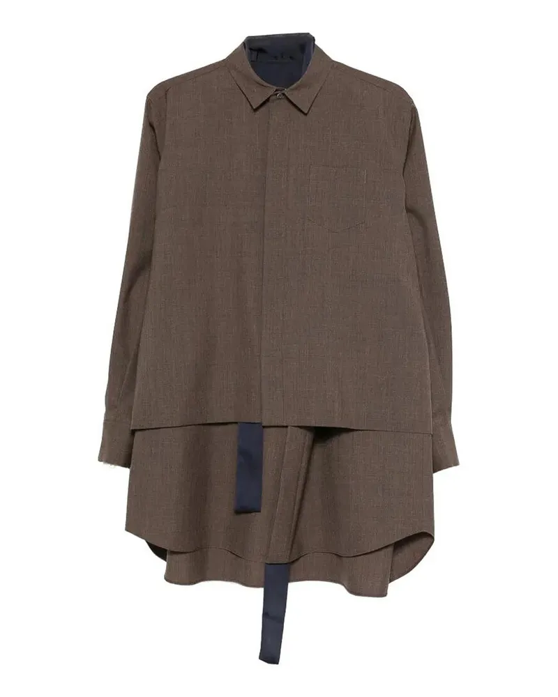 Sacai Maxikleid - Braun Braun